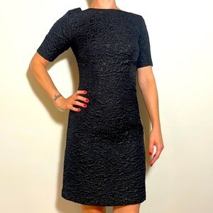 Meg black metallic mini cocktail dress